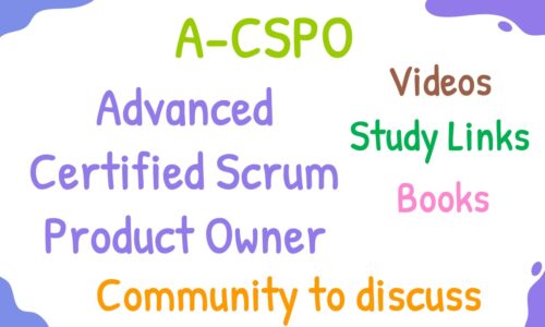 Advanced Certified Scrum Product Owner (A-CSPO)